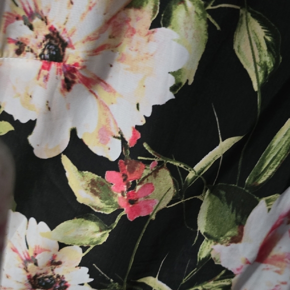 New York & Company Pink and Green Sleeveless Sundress - Picture 3 of 4